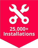 25 000+ Installations