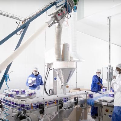 Globepak Produces 360+ Sports Nutrition Products on Seven Bulk Handling Lines